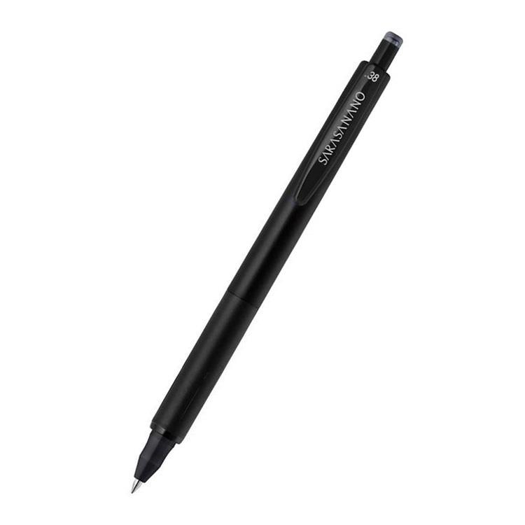 サラサナノ ボールペン 0.38mm ゲルインク モノクローム ブラック ブラック