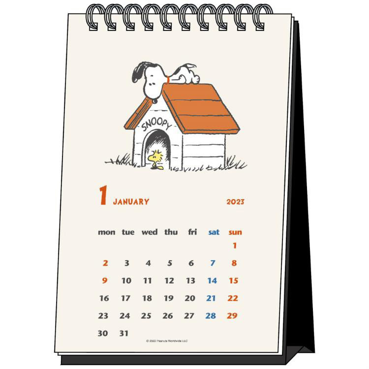 ２０２３年１月始まりカレンダー 卓上 縦型 スヌーピー: ステーショナリー ロフト公式通販サイト LOFT