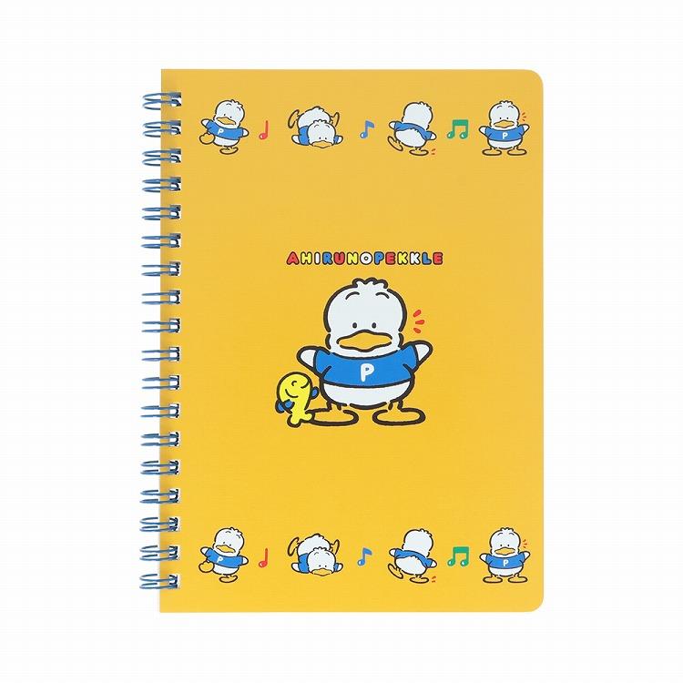 Wリングノート B6 レトロ サンリオキャラクターズ あひるのペックル あひるのペックル