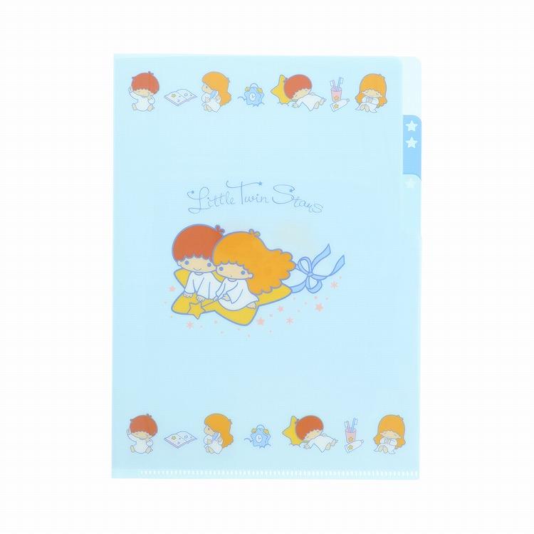 クリアファイル A5 3P レトロ サンリオキャラクターズ リトルツインスターズ リトルツインスターズ