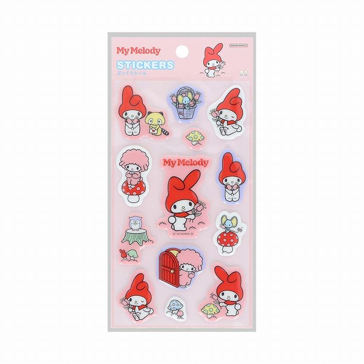 ぷっくりシール レトロ サンリオキャラクターズ マイメロディ マイメロディ