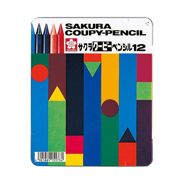 ク-ピ-ペンシル 12色 缶入り