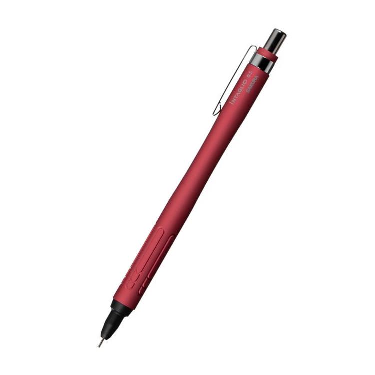 インタリオ シャープペン 0.5mm レッド レッド