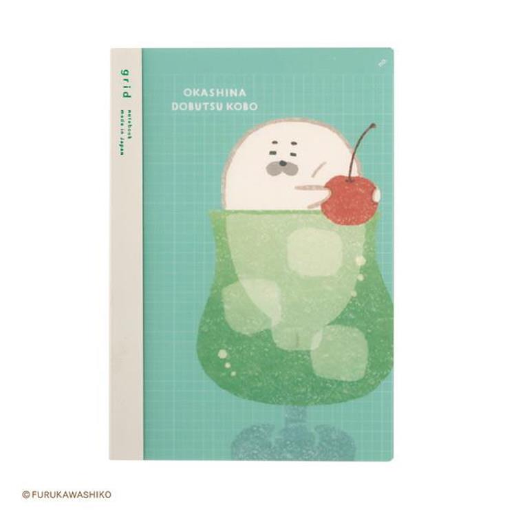 お菓子などうぶつ工房×isshoni. ナンバー A5 方眼 アザラシ アザラシ