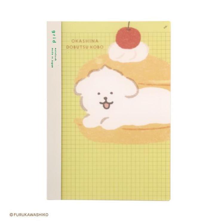 お菓子などうぶつ工房×isshoni. ナンバー A5 方眼 イヌ イヌ