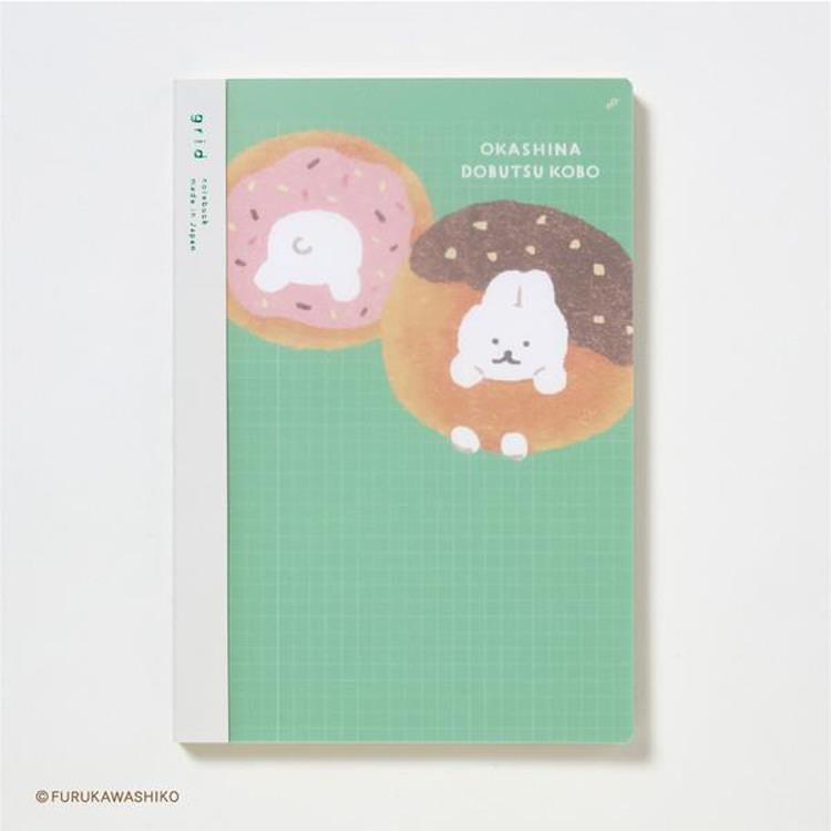 お菓子などうぶつ工房×isshoni. ナンバー A5 方眼 ウサギ ウサギ