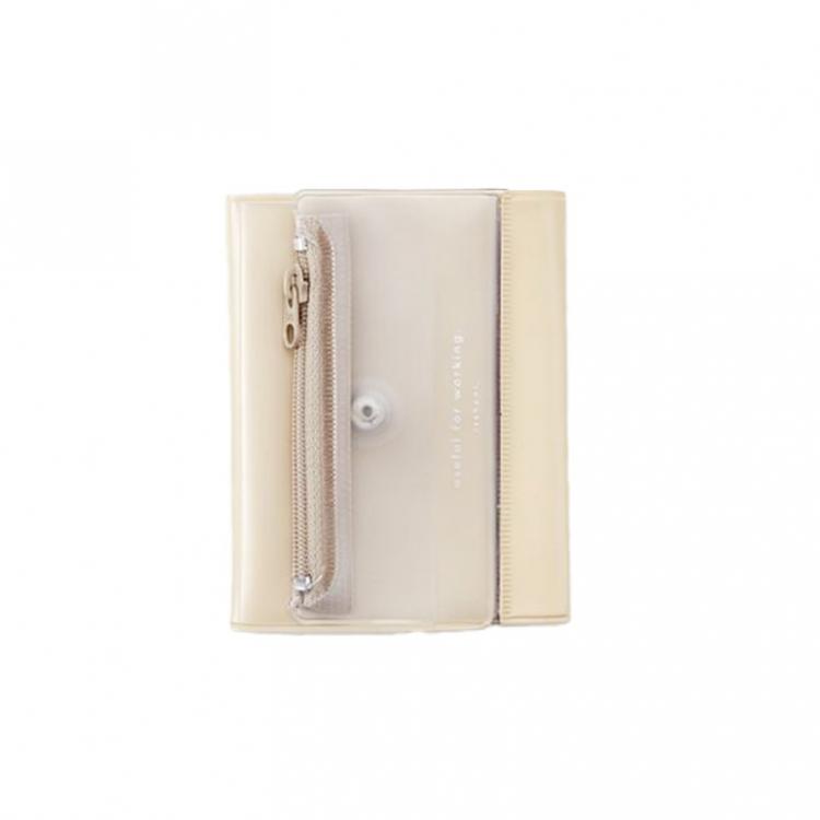 isshoni.カードファイル PVC R ベージュ ベージュ