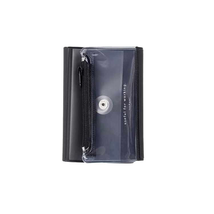 isshoni.カードファイル PVC R ブラック ブラック