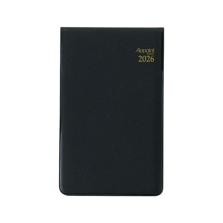 2025年12月始まり手帳 月間 アポイント E1301 ブラック