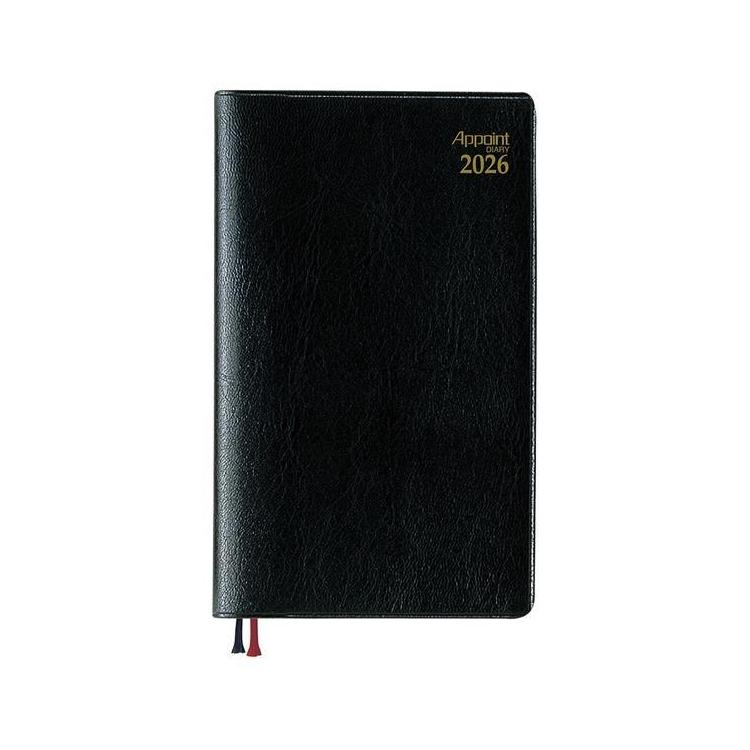 2025年12月始まり手帳 週間レフト アポイント E1020 ブラック