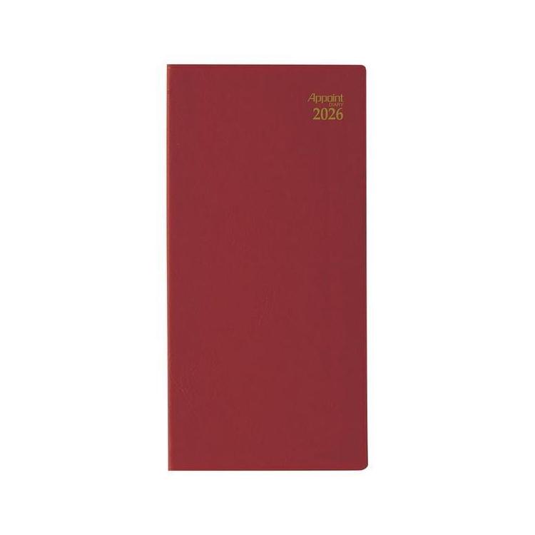 2025年12月始まり手帳 月間 アポイント E1013 レッド