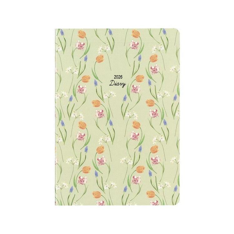 2025年12月始まり手帳 月間 B6 ミル E7755 グリーン グリーン