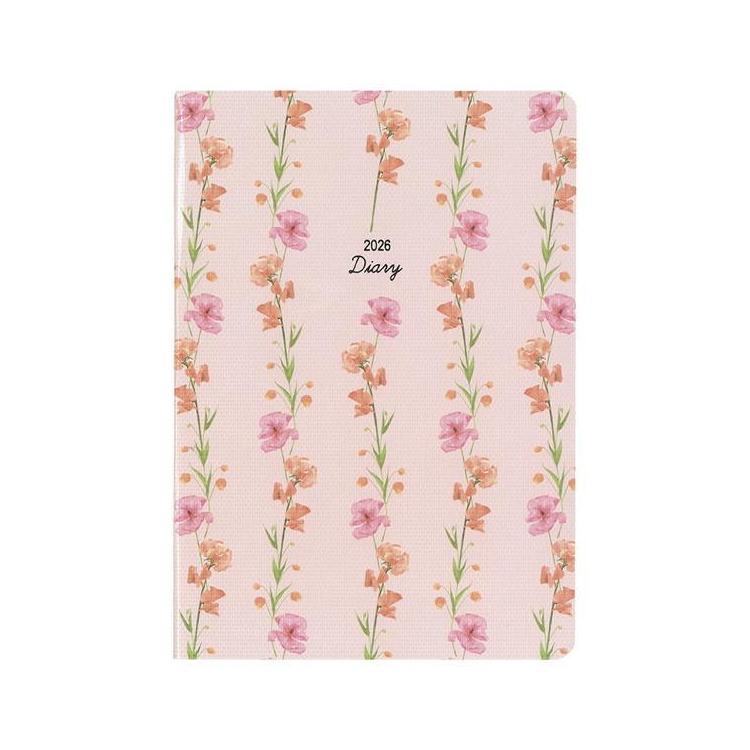 2025年12月始まり手帳 月間 B6 ミル E7756 ピンク ピンク