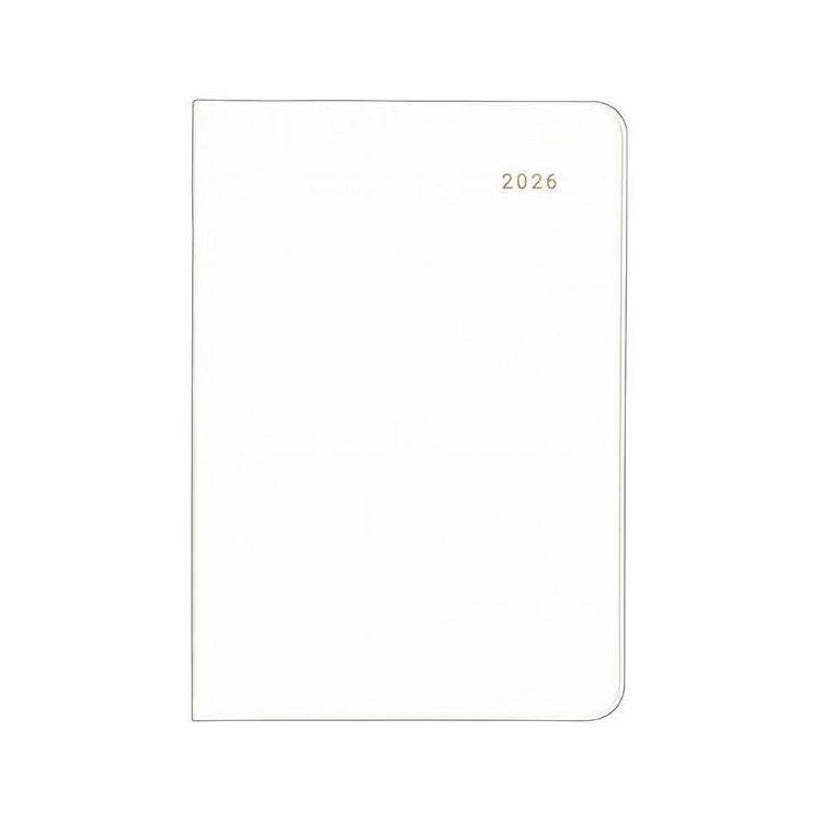 2025年12月始まり手帳 月間 B6 ミル E7758 アイボリー アイボリー