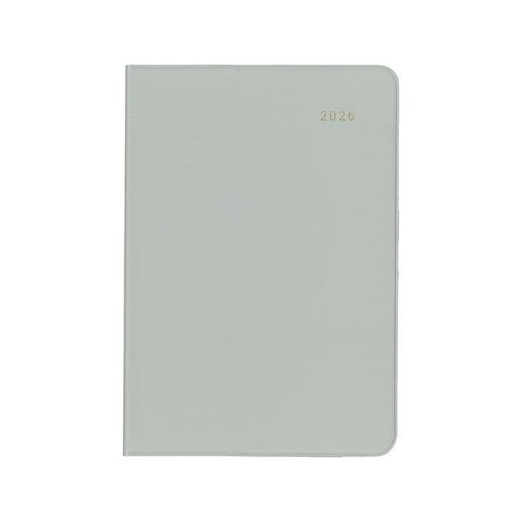 2025年12月始まり手帳 月間 B6 ミル E7761 グレー グレー