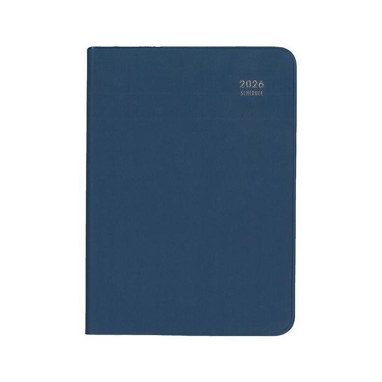 2025年12月始まり手帳 週間レフト A6 ミル E7764 ネイビー ネイビー