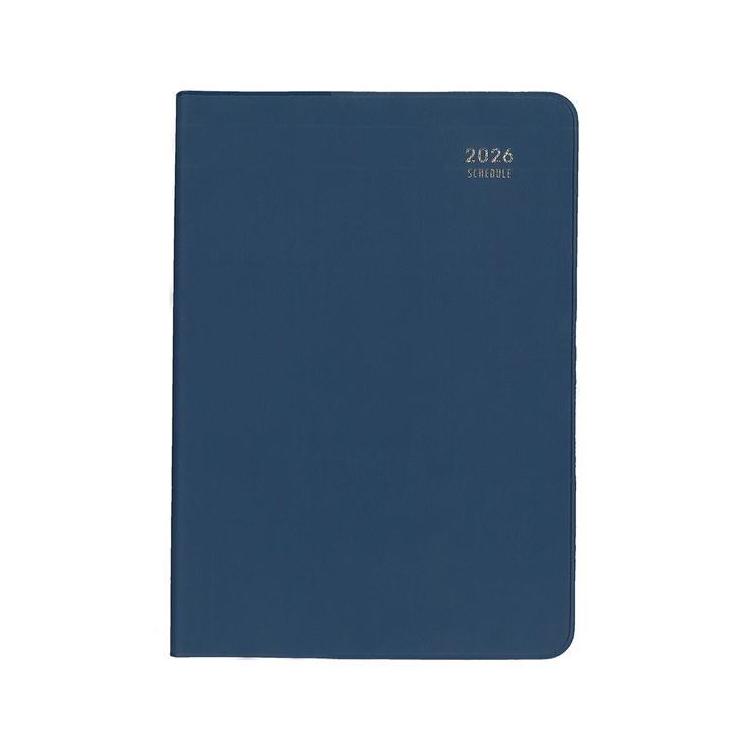 2025年12月始まり手帳 週間レフト B6 ミル E7768 ネイビー ネイビー