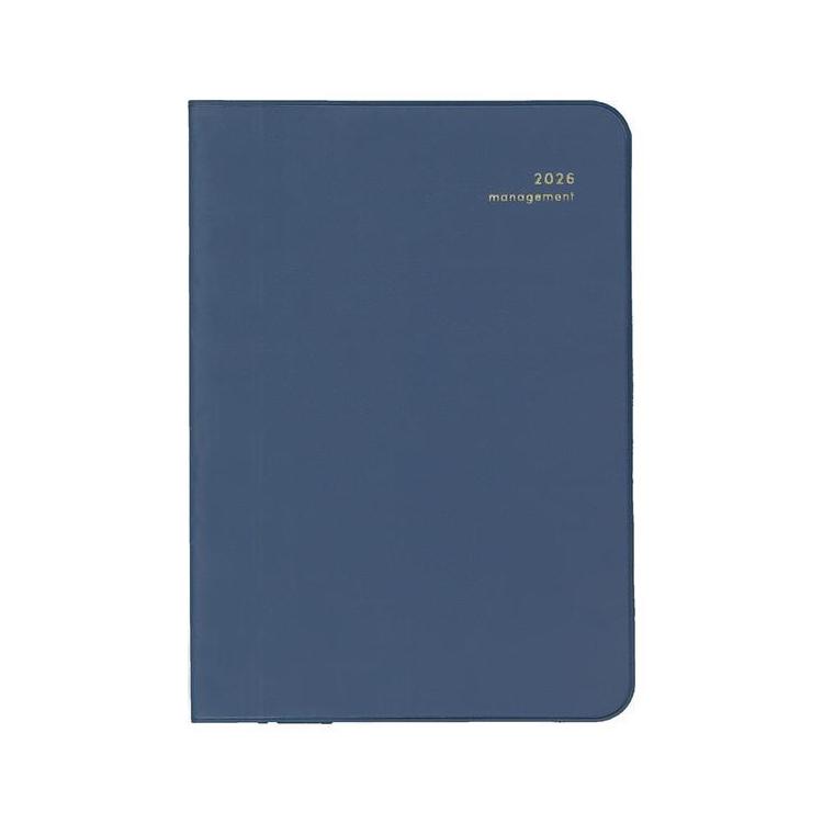 2025年12月始まり手帳 週間レフト A6 ミル E7777 ネイビー ネイビー