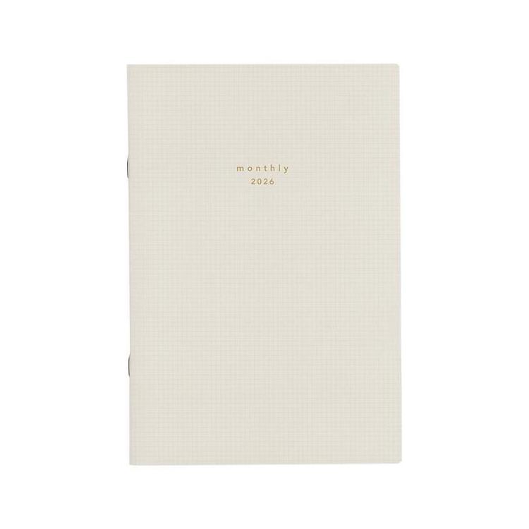 2026年3月始まり手帳 月間 A5 isshoni. ホワイト ホワイト