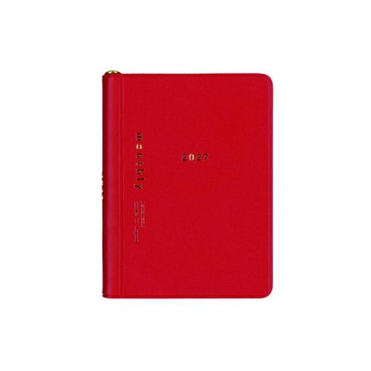 2026年12月始まり手帳 月間 isshoni. E8780 レッド レッド