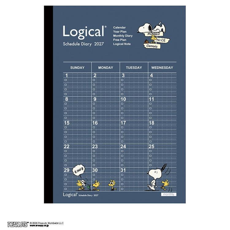 2026年12月始まり手帳 月間 A5 ロジカル PEANUTS 1 PEANUTS 1