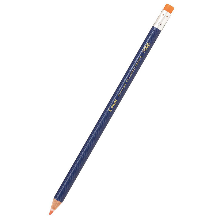 フリクションカラードペンシル　色鉛筆　暖色　オレンジ オレンジ