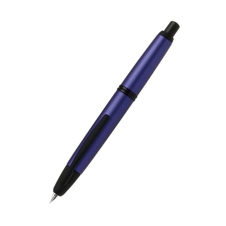 筆記具  ノック式万年筆 キャップレス Digital Tech 中字 パープル(パープル