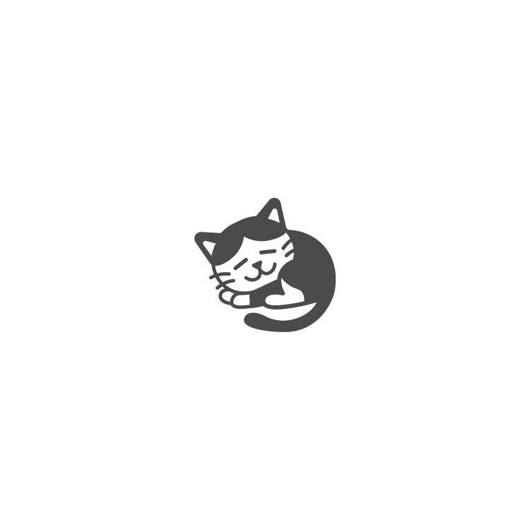 フリクションスタンプ ねむネコ(ブラック) ねむネコ(ブラック)