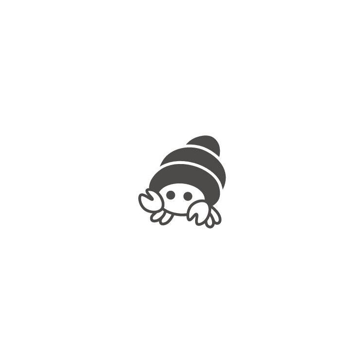 フリクションスタンプ ヤドカリ(ブラック) ヤドカリ(ブラック)