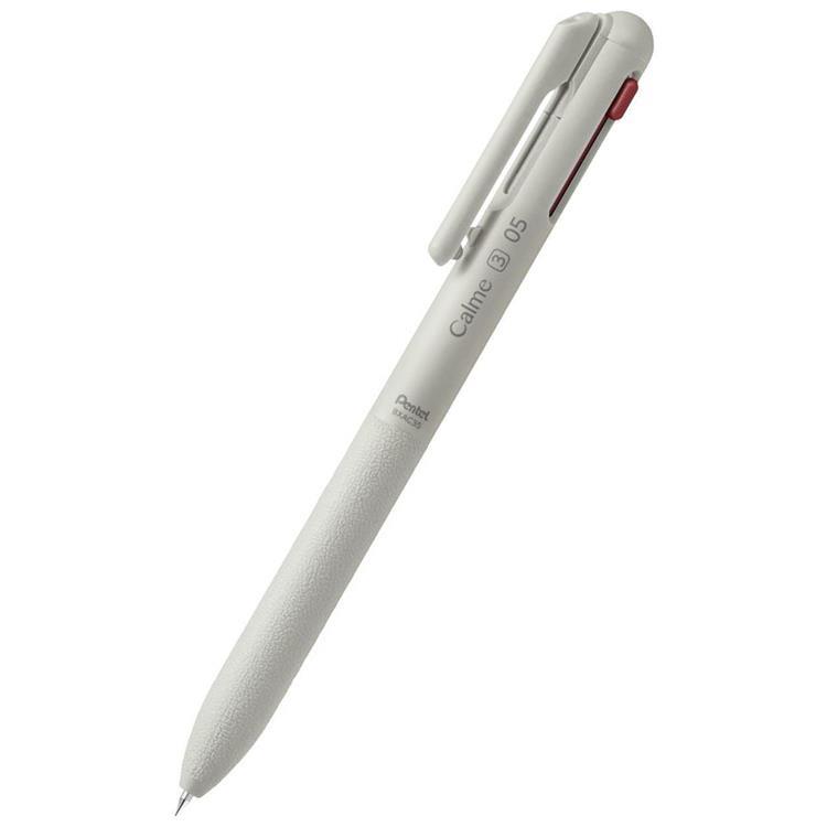 カルム 3色ボールペン 0.5mm 油性 グレー グレー