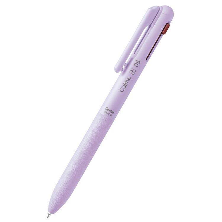 カルム 3色ボールペン 0.5mm 油性 パープル パープル