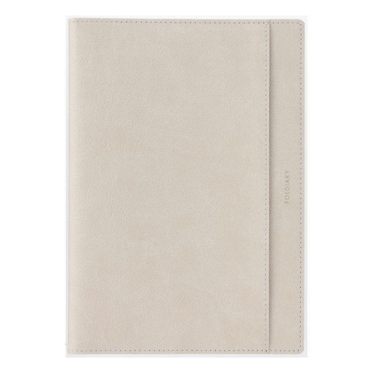 2025年12月始まり 月間 A5 フォルダイアリー PU合皮 グレー グレー