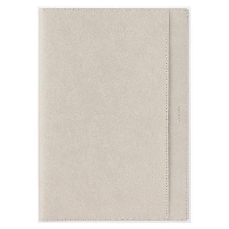 2025年12月始まり 月間 B5 フォルダイアリー PU合皮 グレー グレー