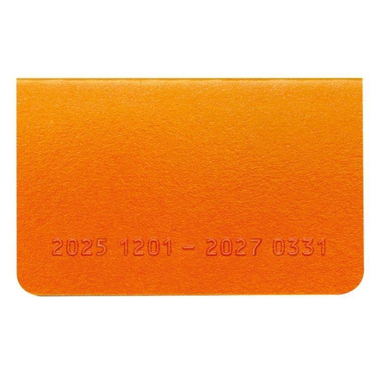 2025年12月始まり 月間 B8 カードサイズダイアリー オレンジ オレンジ