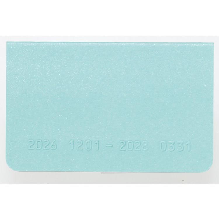2026年12月始まり手帳 月間 B8 カードサイズ グリーン グリーン