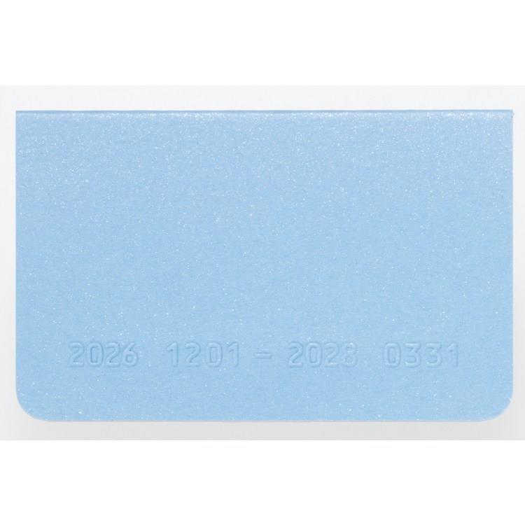2026年12月始まり手帳 月間 B8 カードサイズ ライトブルー ライトブルー