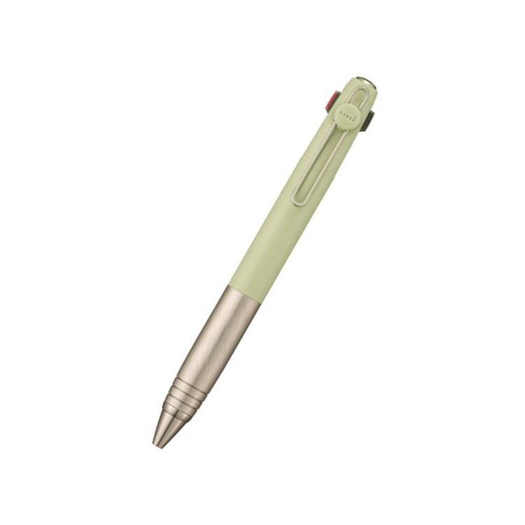 ユニボール ゼント フローモデル 3色ボールペン 0.38mm 水性 ヘアライングリーン ヘアライングリーン