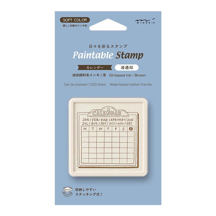 スタンプ 浸透印 カレンダー 月曜始まり カレンダー