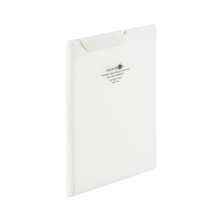 薄型クリップファイル A4 乳白 乳白