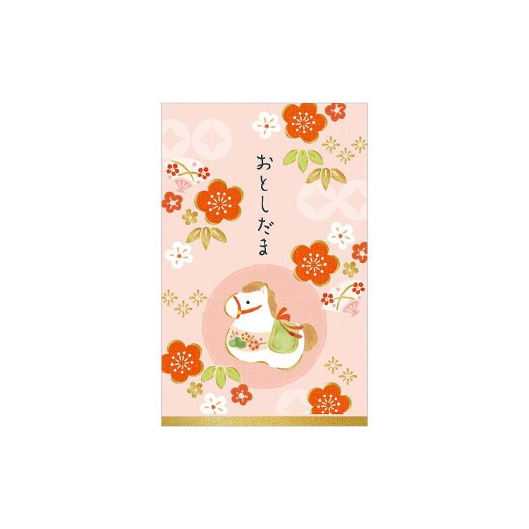 年賀ポチ袋 箔 もも午 2枚入り もも午