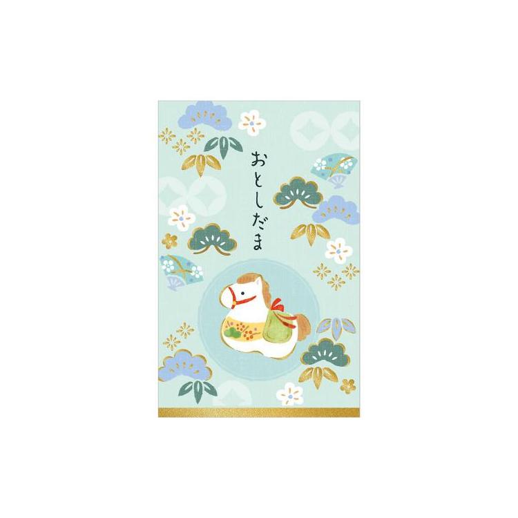 年賀ポチ袋 箔 そら午 2枚入り そら午