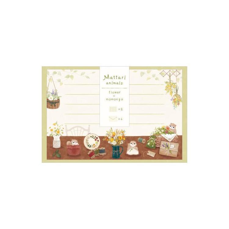 ミニレター まったりアニマルズ デイ モモンガ モモンガ