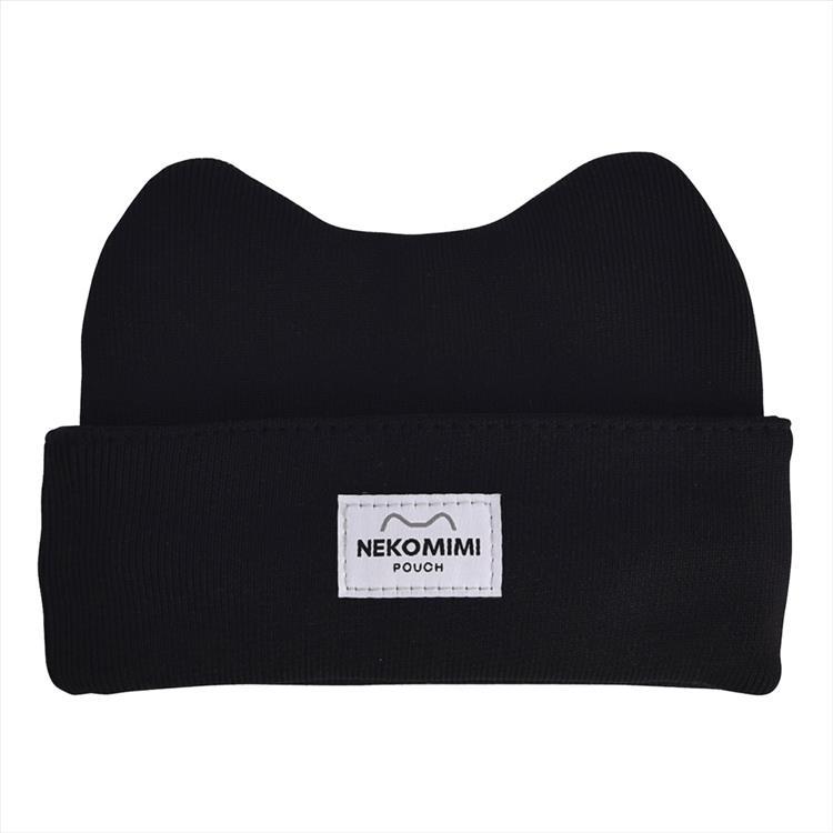 ノートにかぶせる猫耳ポーチ ブラック(ブラック): ステーショナリー