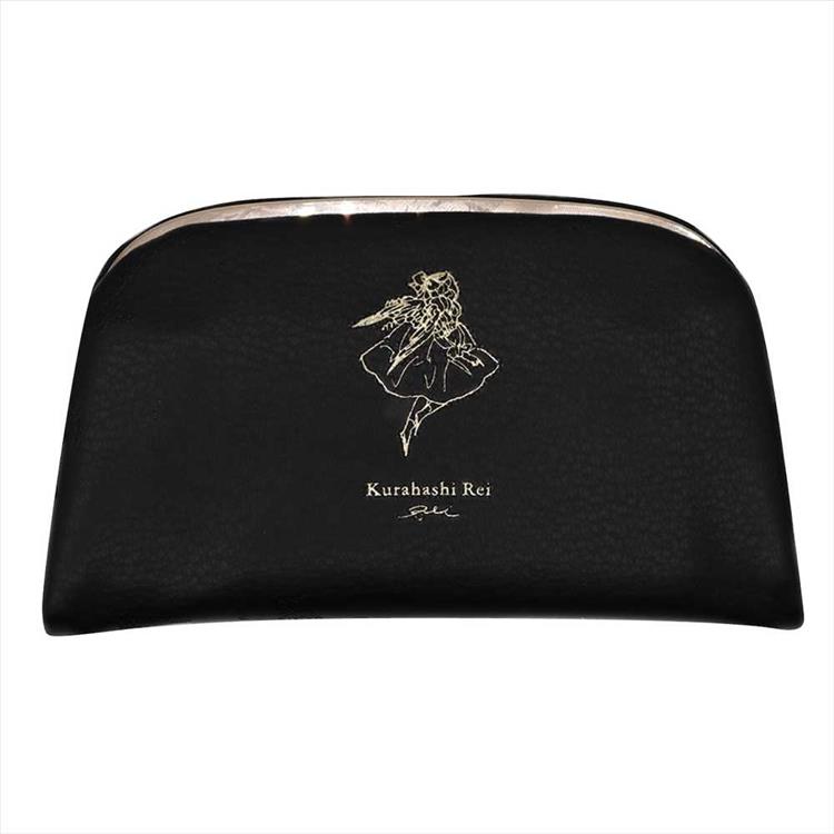 がま口コインケース くらはしれい ブラック ブラック