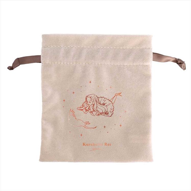 ベロア巾着 くらはしれい ホワイト ホワイト