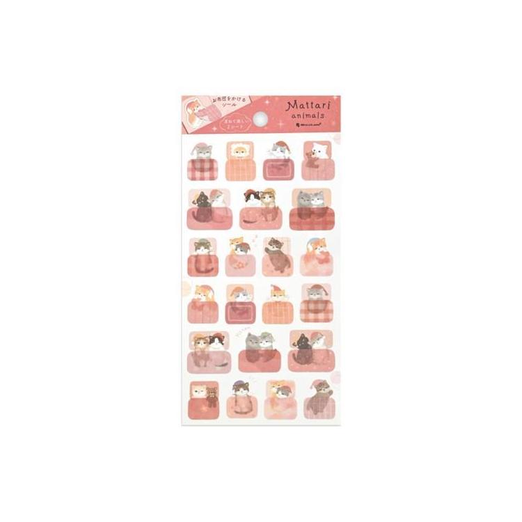 シール大 まったりアニマルズ ナイト キトゥン キトゥン