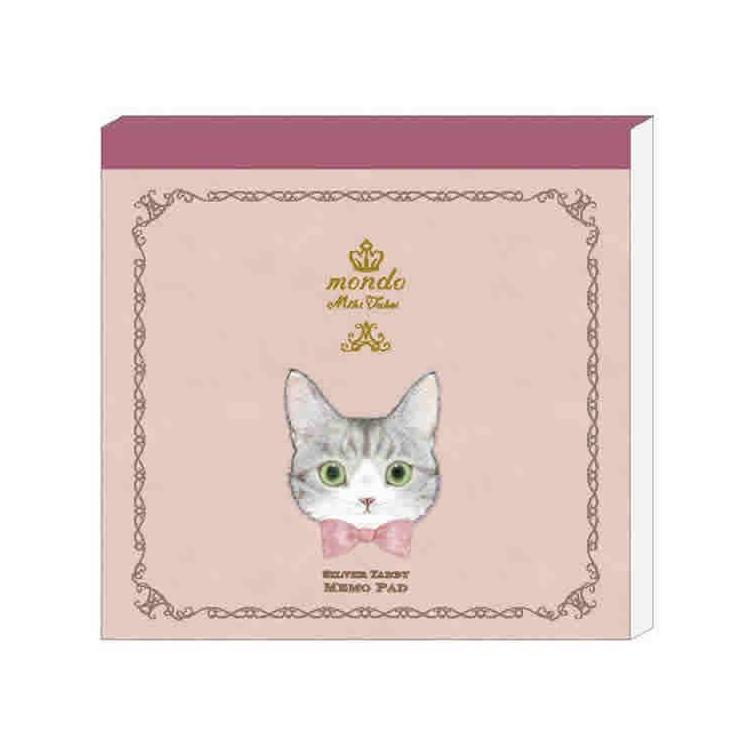 メモパッド たけいみき mondo シルバータビー シルバータビー