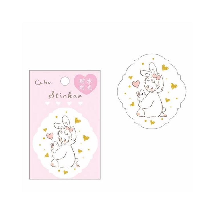 Caho ステッカー うさぎ うさぎ