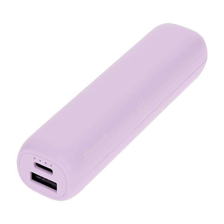 小型軽量モバイルバッテリーバッテリー ３２００ｍＡｈ パープル