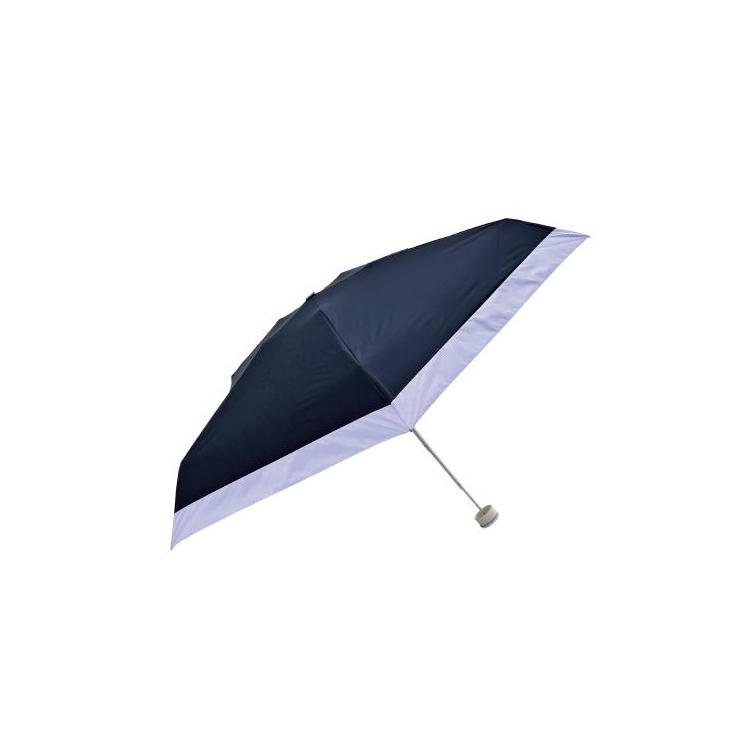 HUS. ハス 折りたたみ傘晴雨兼用 オールウェザー カラーズ ブルー×ラベンダー